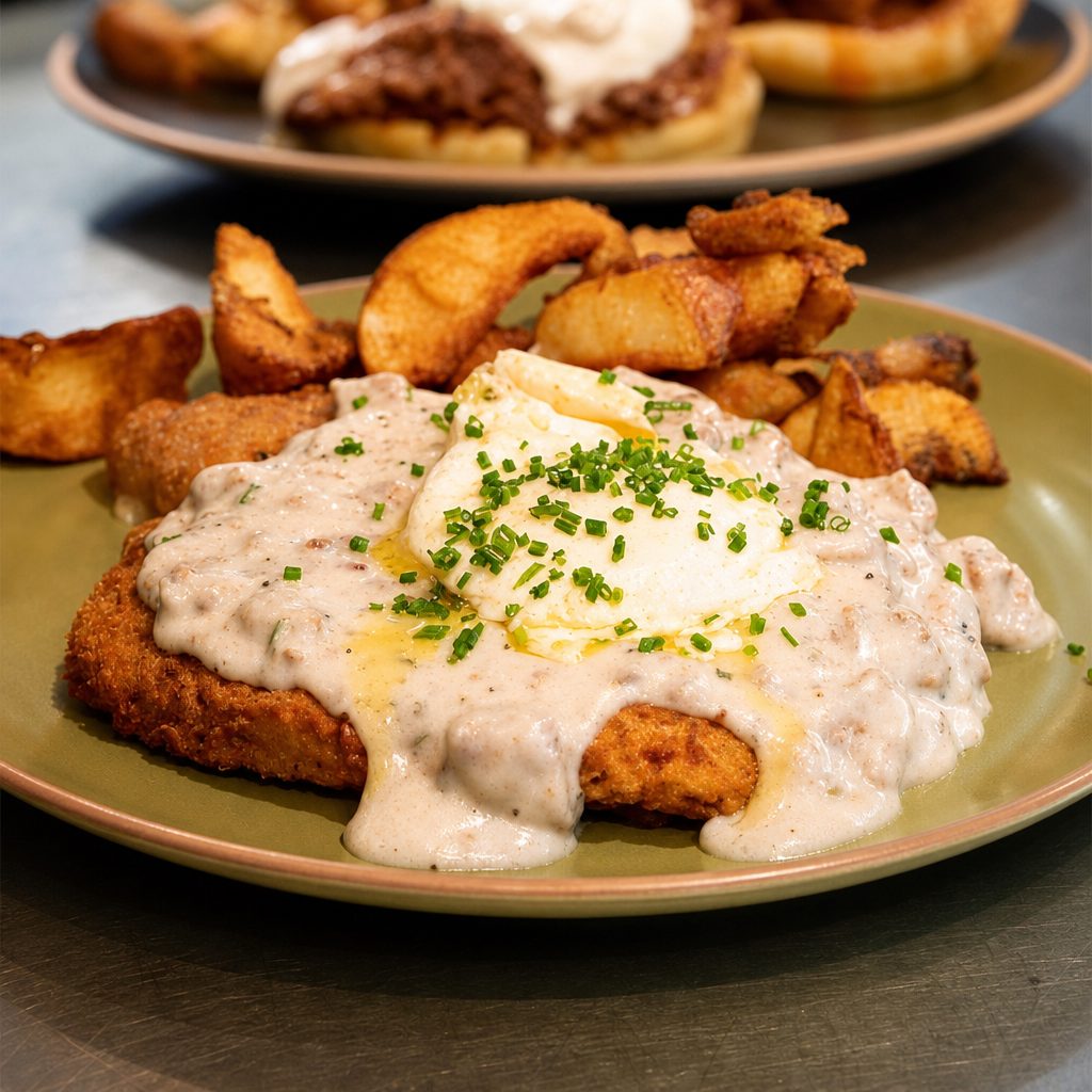 FRIED STEAK.